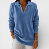 Amelia™ | T-shirt en Jersey Doux avec Col V