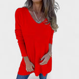 Juana™ | Tunique Tricot Détendue avec Col en V