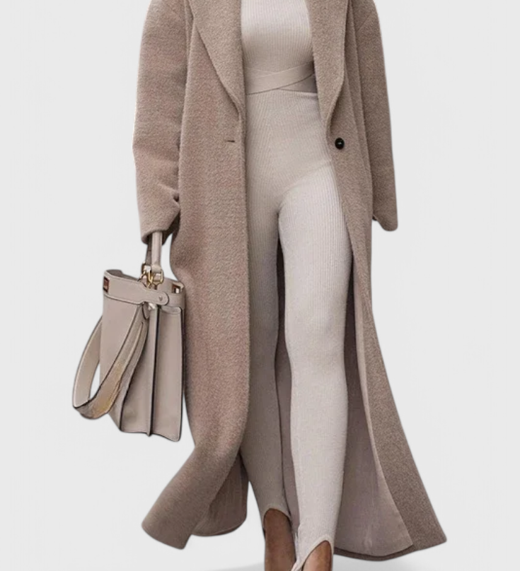 Manteau Long Élégant Structuré Chloe Luxe