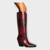 Camila | Bottes Design Crocodile avec Talon Élégant pour le Quotidien