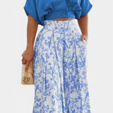 Ensemble Olivia Boho V-Cou et Pantalon Large