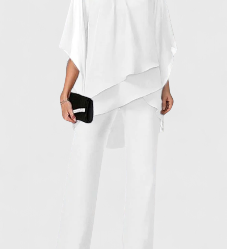 Ensemble Kitty Deux-Pièces avec Design Off-Shoulder