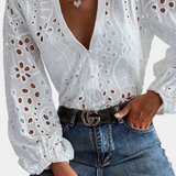 Blouse Alba avec œillets