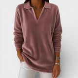 Amelia™ | T-shirt en Jersey Doux avec Col V