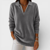Amelia™ | T-shirt en Jersey Doux avec Col V