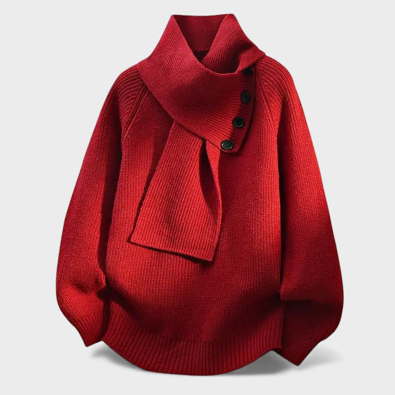 Cayetana™ | Pull élégant à col enveloppant