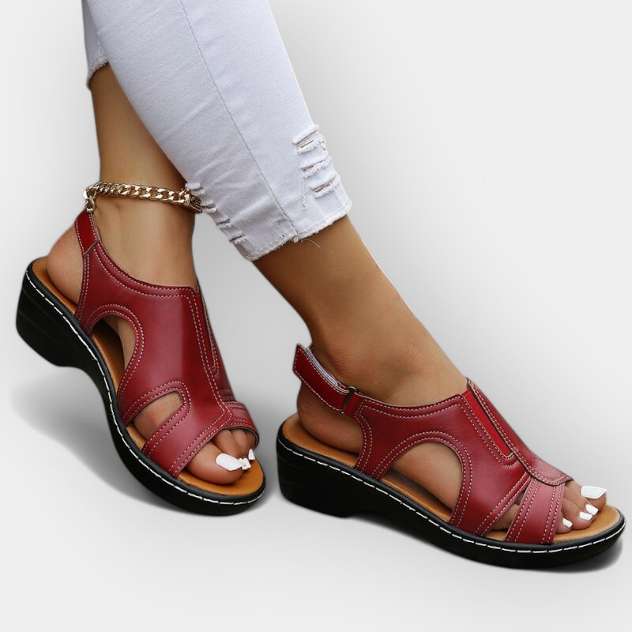 Sandales en cuir élégantes