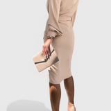 Robe Midi Lillian avec Détail Découpé