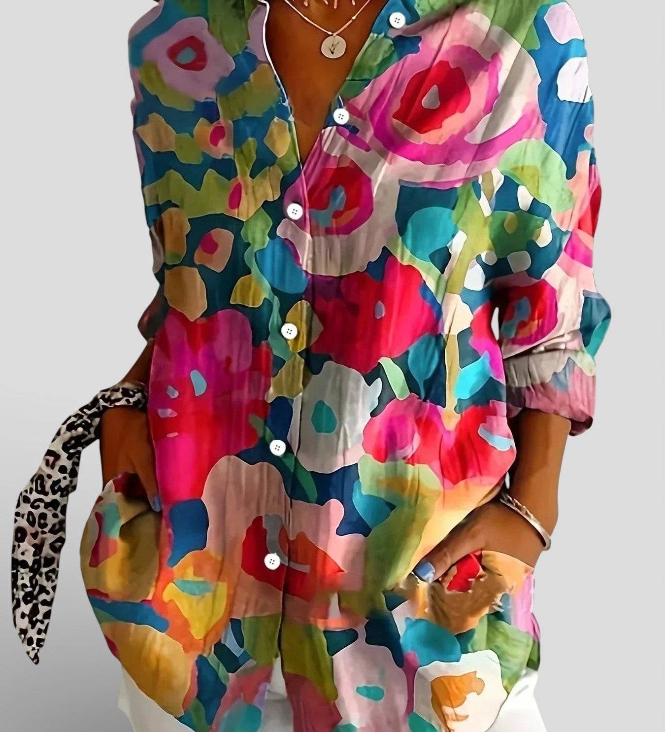 Nina™ | Blouse Imprimée Colorée
