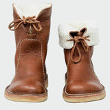 Alba | Bottines en cuir imperméable avec doublure en laine