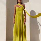 Aurelina™ | Robe Maxi Plissée Sans Bretelles