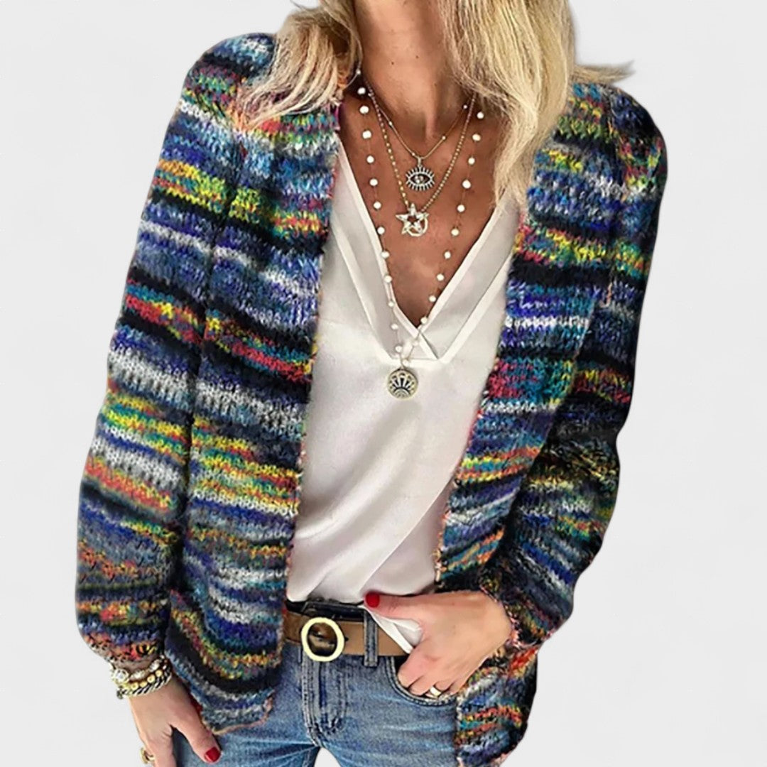 Herminia™ | Cardigan Multicolore Chaud
