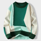 Maela™ | Pull en patchwork tricoté à la main