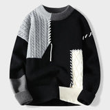Maela™ | Pull en patchwork tricoté à la main