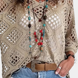 Blouse en Dentelle de Fougère