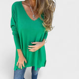 Juana™ | Tunique Tricot Détendue avec Col en V