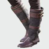 Laura | Bottes en Cuir Rétro Montantes