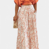 Ensemble Olivia Boho V-Cou et Pantalon Large