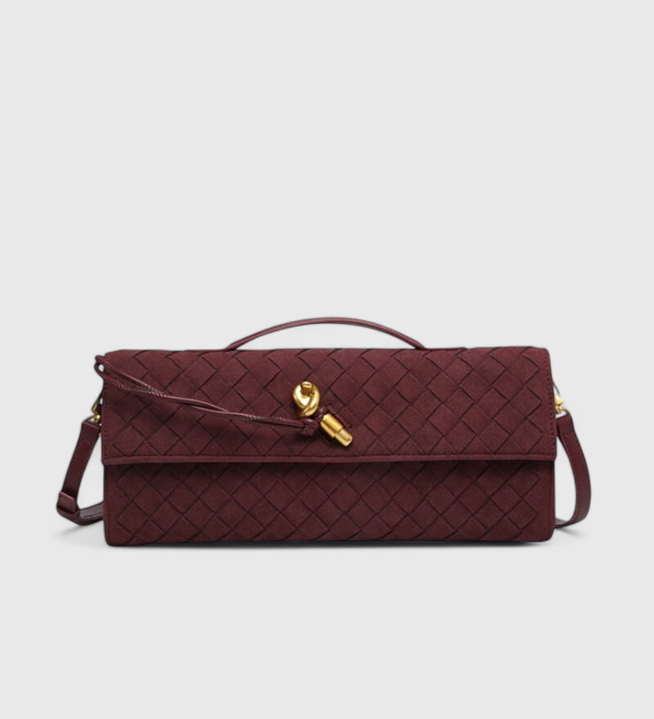 Sac à épaule en suède classique Melanie