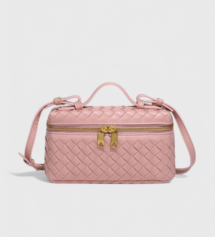 Sac Mini Milla Tissé avec Accessoires Dorés