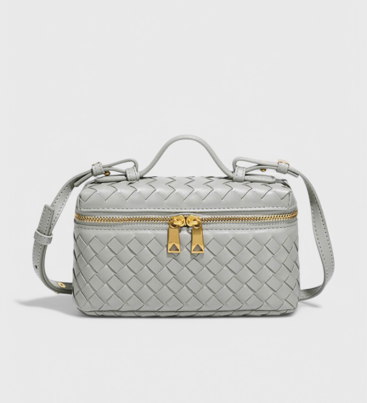 Sac Mini Milla Tissé avec Accessoires Dorés