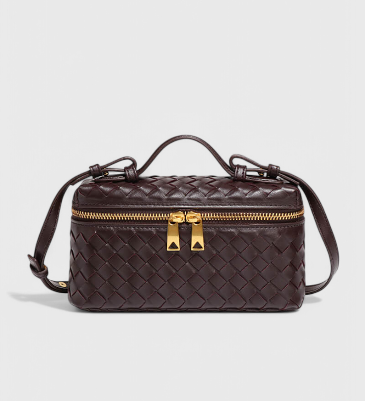 Sac Mini Milla Tissé avec Accessoires Dorés