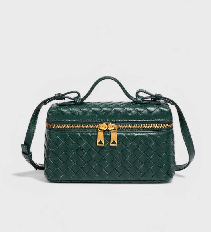 Sac Mini Milla Tissé avec Accessoires Dorés