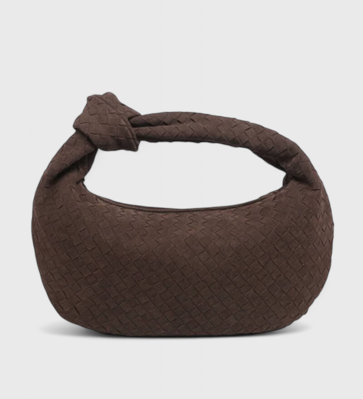 Sac tissé moyen lilas avec détail en nœud
