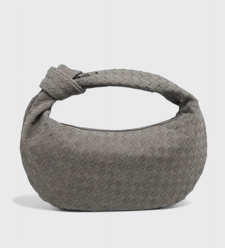Sac tissé moyen lilas avec détail en nœud