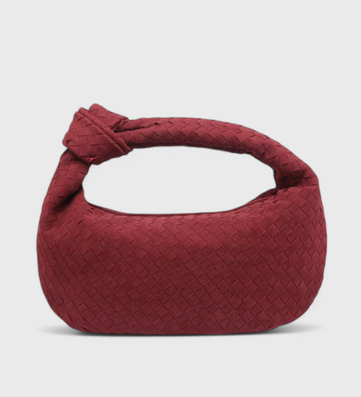 Sac tissé moyen lilas avec détail en nœud