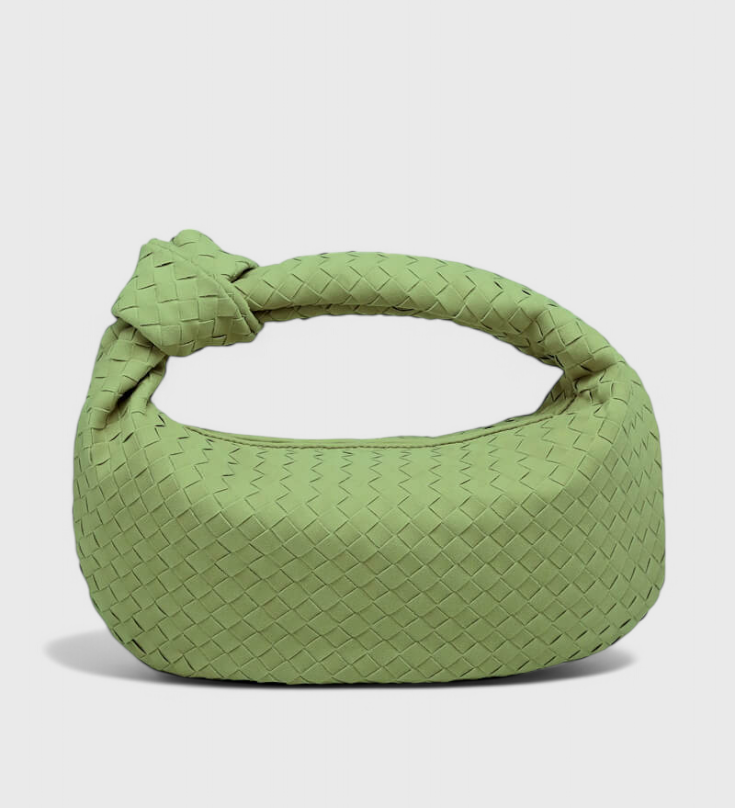 Sac tissé moyen lilas avec détail en nœud
