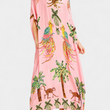 Robe imprimée Evangeline avec design décolleté