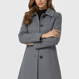 Raquel™ | Trench d'hiver avec boutons simples