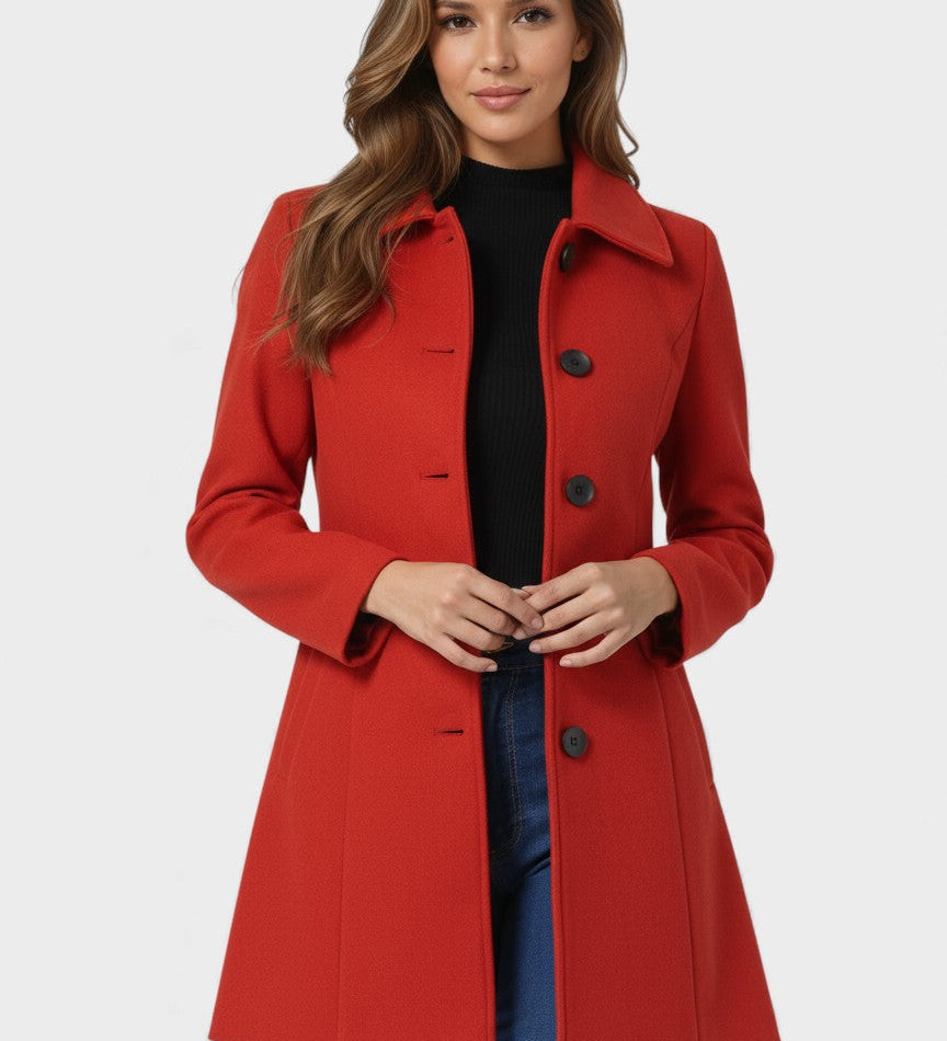 Raquel™ | Trench d'hiver avec boutons simples
