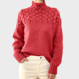 Nora™ | Pull en Tricot Chaud avec Col Haut