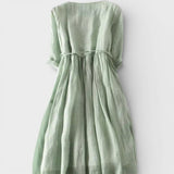 Carmen™ | Robe Maxi en Lin Élégante