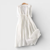 Carmen™ | Robe Maxi en Lin Élégante