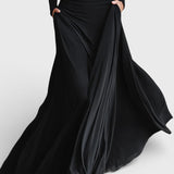 Adela™ | Robe Maxi Noire Sophistiquée