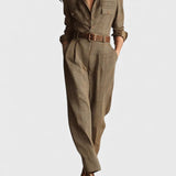 Julia™ | Combinaison utilitaire marron avec poches