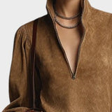 Marta™ | Robe Mini avec Détail Col Montant