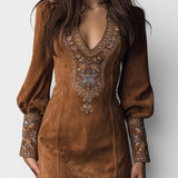 Eugenia™ | Robe Mini Élégante avec Broderie