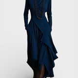 Sandra™ | Robe Maxi Tricot Asymétrique