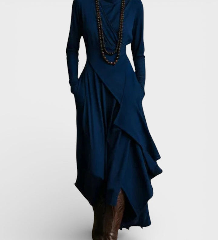 Sandra™ | Robe Maxi Tricot Asymétrique