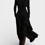 Sandra™ | Robe Maxi Tricot Asymétrique