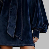 Luciana™ | Robe Mini en Velours de Luxe