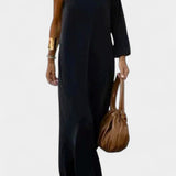 Robe Midi Élégante Maddie Épaule D'un Côté