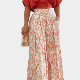 Ensemble Olivia Boho V-Cou et Pantalon Large