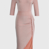 Robe Maxi Off-Shoulder Alexa avec Fente Subtile