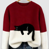 Luna™ | Sweat à capuche avec motif de chat