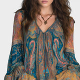 Carla™ | Élégante Blouse en Chiffon Bohème